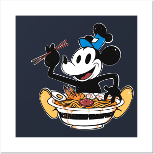 Steamboat willie ramen edition Posters and Art